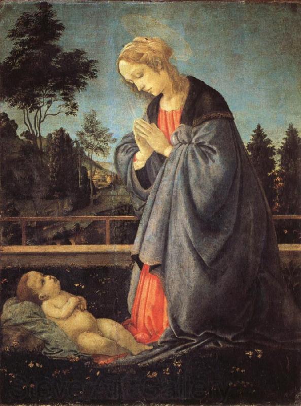 Filippino Lippi The Adoration of the Child France oil painting art